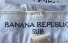 Load image into Gallery viewer, Banana Republic Mens Off-White Denim Slim Fit Straight Leg Jeans Size 32x30
