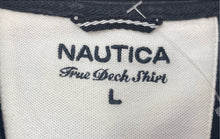 Load image into Gallery viewer, Nautica Mens Black Cotton Short Sleeve Collared True Deck Polo Shirt Size Large
