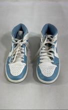 Load image into Gallery viewer, Nike Womens Air Jordan 1 Mid BQ6472-141 White And Blue Basketball Shoes Size 7.5
