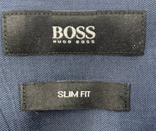 Load image into Gallery viewer, Hugo Boss Mens Blue Cotton Long Sleeve Collared Slim Fit Button-Up Shirt Size XL
