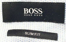 Load image into Gallery viewer, Boss Hugo Boss Mens Blue Long Sleeve Slim Fit Button Front Dress Shirt Size 16

