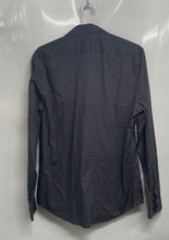 Load image into Gallery viewer, Express 1MX Mens Dark Gray Long Sleeve Collared Slim Fit Button-Up Shirt Size S

