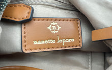 Load image into Gallery viewer, Nanette Lepore Womens Brown Leather Adjustable Strap Crossbody Handbag
