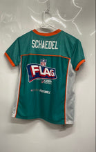 Load image into Gallery viewer, BDA Inc. Boys Green Miami Dolphins Schaedel Football Sports NFL Jersey Size M
