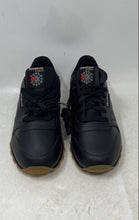 Load image into Gallery viewer, Reebok Mens Classic Leather Black Lace-Up Low Top Sneaker Shoes Size 6 1/2
