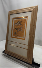 Load image into Gallery viewer, King Kuka Multicolor Woven Hoofbeats Southwestern-Style Framed Print
