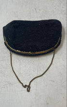 Load image into Gallery viewer, Delill Womens Black Beaded Inner Pocket Chain Strap Evening Clutch Purse
