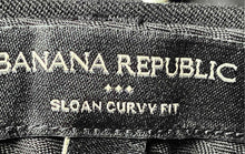 Load image into Gallery viewer, Banana Republic Womens Black Flat Front Sloan Curvy Fit Dress Pants Size 4
