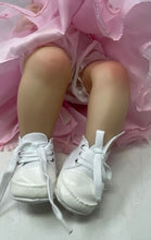 Load image into Gallery viewer, Unbranded Curly Brown Hair Realistic Baby Doll In Pink Dress With Accessories
