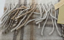 Load image into Gallery viewer, Cristina Chiti Womens Brown Beige Plaid Rectangular Scarf With Tag
