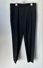 Load image into Gallery viewer, Hugo Boss Mens Blue Stripe Flat Front Straight Leg Dress Pants Size 42L
