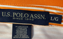 Load image into Gallery viewer, U.S.Polo Assn. Mens Orange Short Sleeve Collared Polo Shirt Size Large
