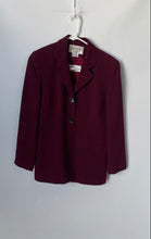 Load image into Gallery viewer, Jones New York Womens Red Long Sleeve Notch Lapel Four-Button Blazer Size 6P
