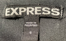 Load image into Gallery viewer, Express Womens Gray Blue Cap Sleeve Scoop Neck Short Sheath Dress Size 6
