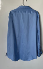 Load image into Gallery viewer, Calvin Klein Mens Blue Non-Iron Slim Fit Stretch Dress Shirt Size 2XL 18 34/35
