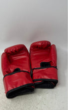 Load image into Gallery viewer, Red Black Martial Sports Equipment Adjustable Strap Boxing Gloves Pair
