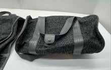 Load image into Gallery viewer, Lot Of 3 Pcs Oscar De La Renta Gray Classic Suitcase And Garment Bag Set
