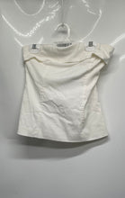 Load image into Gallery viewer, Thatssofetch Womens White Strapless Back Zip Cropped Tube Top Size 2 With Tag
