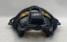 Load image into Gallery viewer, Rawlings Black Yellow Umpire Padded Adjustable Baseball Catcher's Mask
