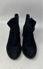 Load image into Gallery viewer, Cole Haan Womens Indiana Black Suede Side Zip Block Heel Ankle Boots Size 8B
