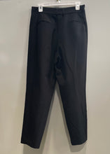 Load image into Gallery viewer, Express Womens Black Pleated Front Pockets Straight Leg Dress Pants Size 8R

