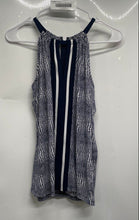 Load image into Gallery viewer, Michael Kors Womens Black White Animal Print Halter Neck Tank Top Size Small
