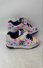 Load image into Gallery viewer, Heelys Kids Dual Up X2 White Purple Pink Hook &amp; Loop Sneaker Shoes Size 5 Youth
