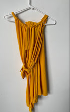 Load image into Gallery viewer, Zara Womens Yellow Sleeveless Regular Fit Long One-Piece Jumpsuit Size M
