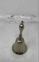 Load image into Gallery viewer, Silver Color Traditional And Melodious Scalloped Rim Decorative Hand Bell
