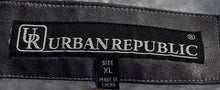 Load image into Gallery viewer, Urban Republic Mens Black Long Sleeve Full-Zip Pockets Motorcycle Jacket Size XL
