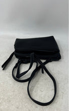 Load image into Gallery viewer, Mishka Womens Black Faux Leather Top Zipper Adjustable Strap Small Crossbody Bag
