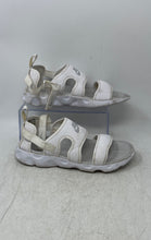 Load image into Gallery viewer, Nike Womens Owaysis CK9283-100 White Open Toe Hook &amp; Loop Sport Sandals Size 8
