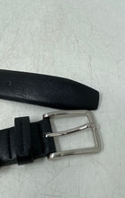 Load image into Gallery viewer, Vince Camuto Mens Black Faux Leather Adjustable Buckle Dress Belt Size 34/85
