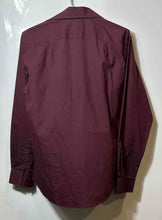 Load image into Gallery viewer, Pierre Cardin Mens Red Slim Fit Long Sleeve Spread Collar Dress Shirt Size Small
