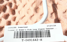 Load image into Gallery viewer, Forever 21 Womens Pink Cable-Knit Ruffle Long Sleeve Pullover Sweater Size M
