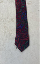 Load image into Gallery viewer, Tino Congiu Mens Red Paisley Print Silk Adjustable Formal Pointed Tie One Size
