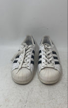 Load image into Gallery viewer, Adidas Boys Superstar C77154 White Leather Low Top Lace-Up Sneaker Shoes Size 4
