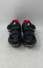 Load image into Gallery viewer, Peloton Mens PL-SH-B-42 Black Red 3 Bolt Adjustable Cycling Shoes Size 42
