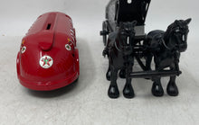 Load image into Gallery viewer, Lot Of 2 Pcs Texaco Collector Series Diecast Horse &amp; Tanker Coin Bank Toys
