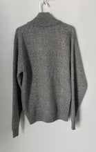 Load image into Gallery viewer, Unicorno Uomo Mens Gray Knitted Long Sleeve 1/4 Zip Pullover Sweater Size M
