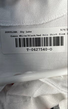 Load image into Gallery viewer, Guess Mens White Black Red Short Sleeve Collared Polo Shirt Size Large
