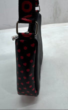 Load image into Gallery viewer, Betty Boop Womens Black Red Graphic Print Adjustable Strap Zipper Crossbody Bag

