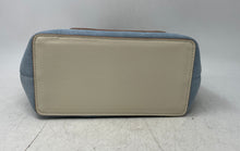 Load image into Gallery viewer, Nanette Lepore Womens White Blue Inner Pockets Bucket Handbag

