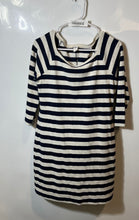 Load image into Gallery viewer, Old Navy Womens Blue Beige Striped Short Sleeve T-Shirt Dress Size Small
