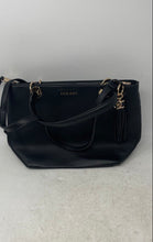Load image into Gallery viewer, Anne Klein Womens Black Bottom Studs Detachable Strap Shoulder Crossbody Bag
