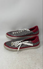 Load image into Gallery viewer, G By Guess Womens Meekie Gray Red Round Toe Lace-Up Sneakers Shoes Size 10M

