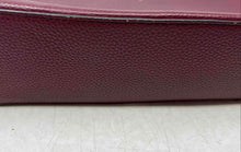 Load image into Gallery viewer, Nanette Lepore Womens Dark Red Leather Zipper Adjustable Strap Crossbody Bag
