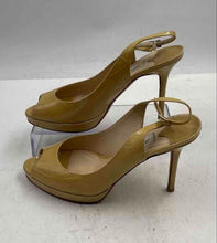 Load image into Gallery viewer, Authentic Jimmy Choo London Womens Nova Yellow Slingback Heels Sz EUR 37 Damaged

