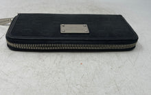 Load image into Gallery viewer, Michael Kors Womens Black Signature Print Credit Card Slot Zip-Around Wallet
