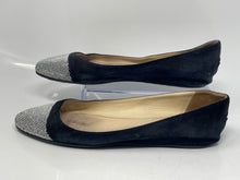 Load image into Gallery viewer, Authentic Jimmy Choo Womens Black Rhinestone Ballet Flats Size EUR 41 Damaged
